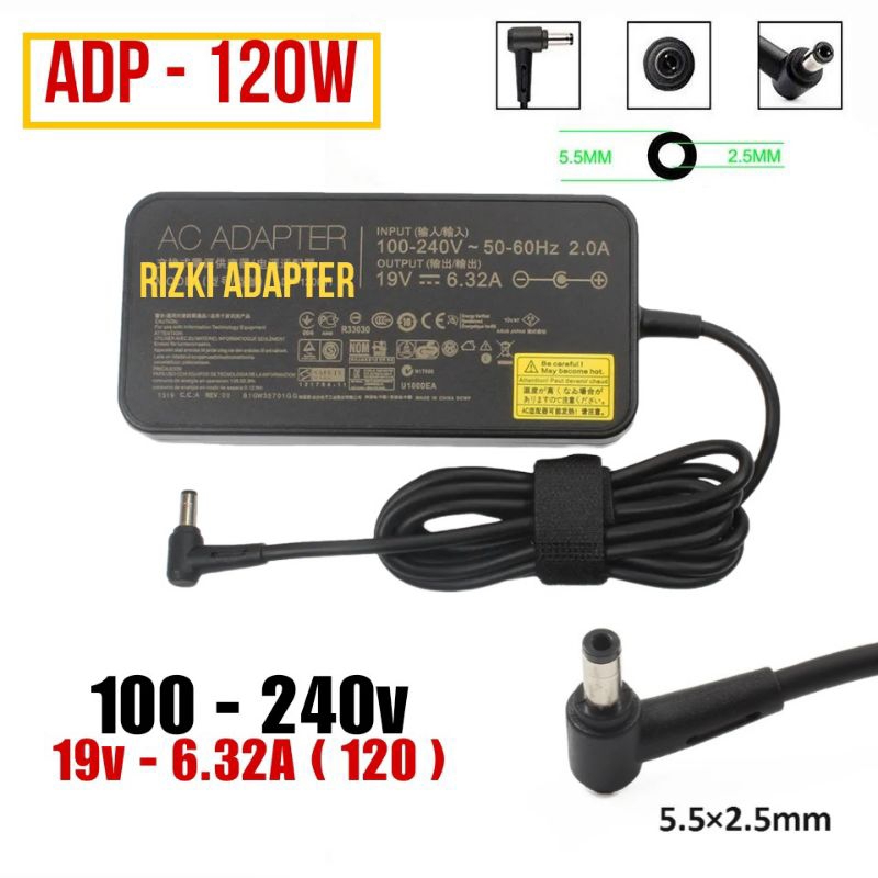 Charger Laptop Asus 19v - 6.32 ( 5.5*2.5 )