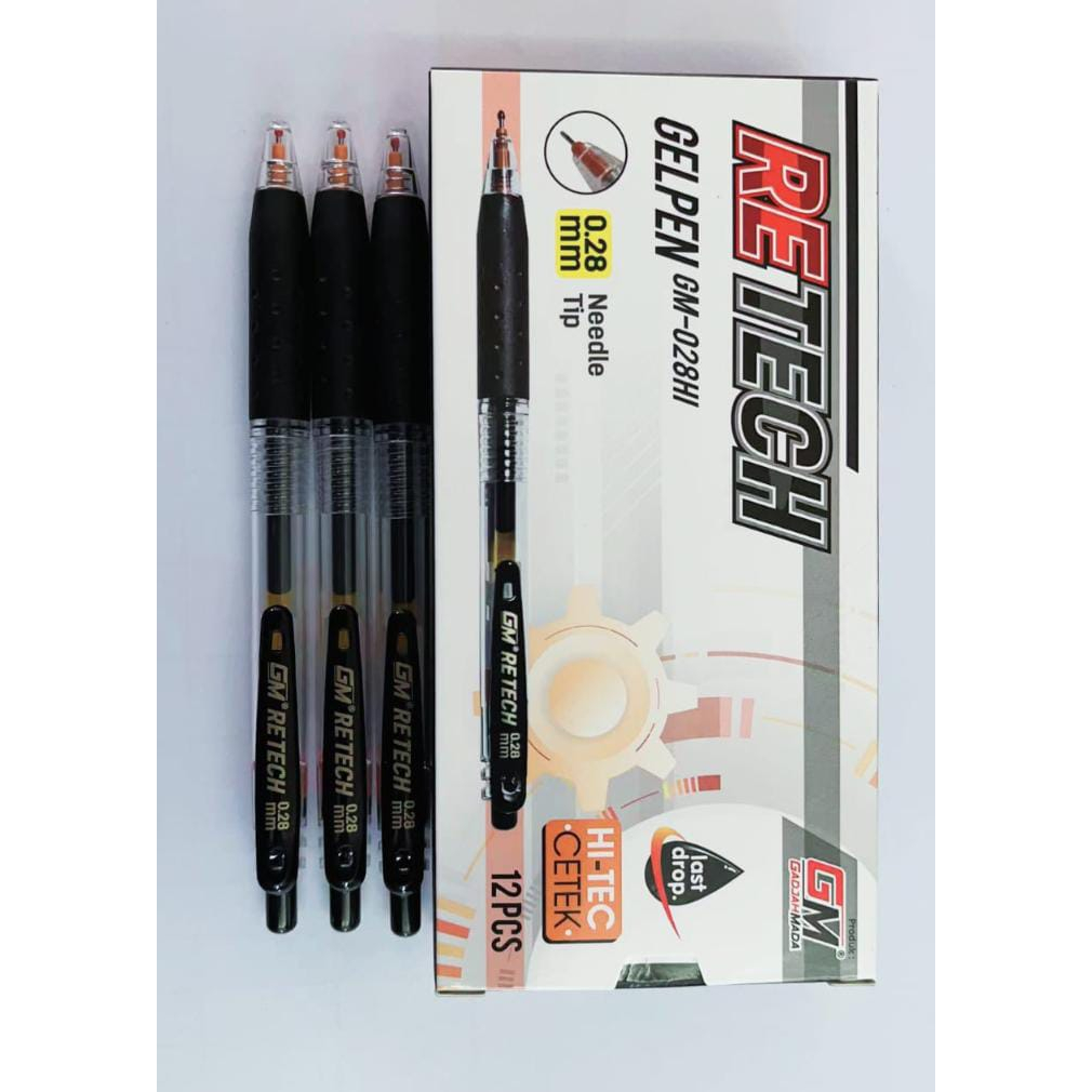 

PULPEN GM RETECH 0.28 MM / PULPEN MURAH / BOLPEN MURAH