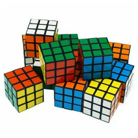 Rubik Kubus Rubrik Mainan Edukasi 3x3x3cm Cube Cubes