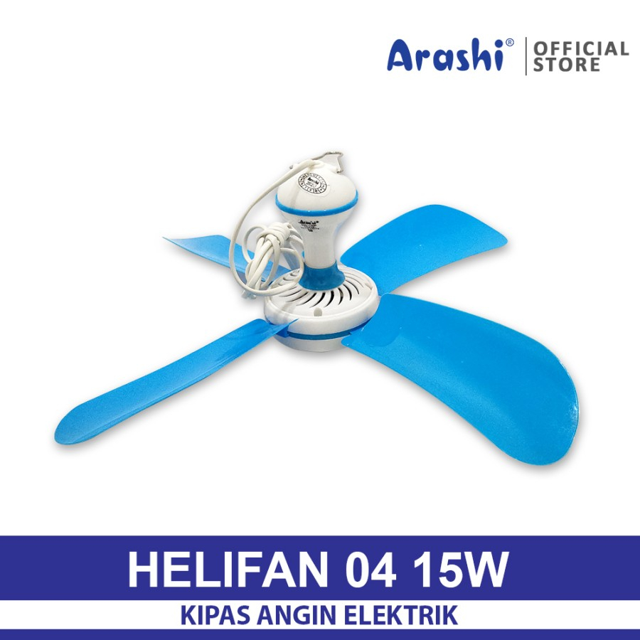 KIPAS ANGIN GANTUNG 4 BALING 15 WATT-KIPAS ANGIN LISTRIK MINI FAN