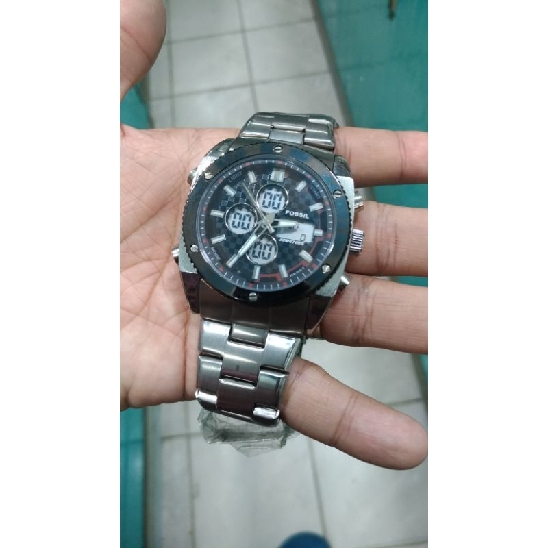jam pria jam klasik jam fashion pria jam dual time jam elegant