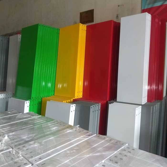 Ambalan Rak 30x100cm | 40x100cm | 40x120cm Shelving 1Pcs untuk besi siku Warna Hitam Putih Biru Mera