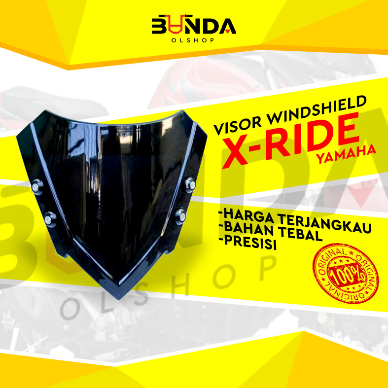 Aksesoris visor windshield yamaha xride visor beat street plus breket