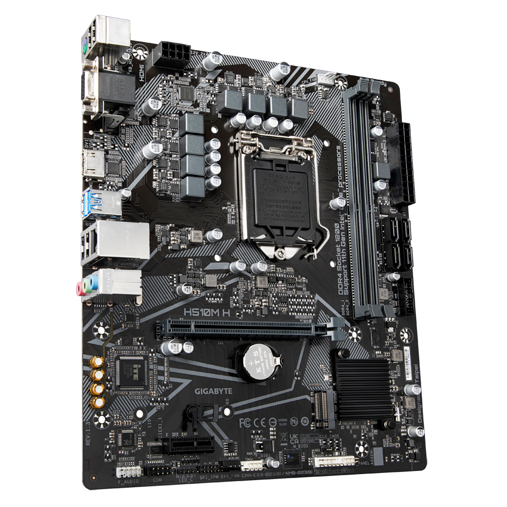 Motherboard Gigabyte H510M H (Socket Intel LGA 1200, Gen 11, Gen 10)