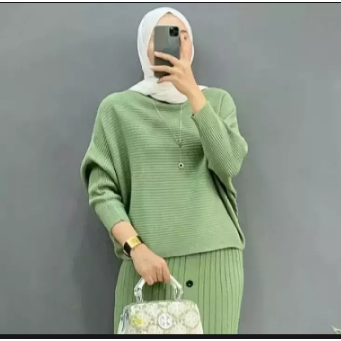 CS044 Sweater Batwing Lasperal Premium Oversize
