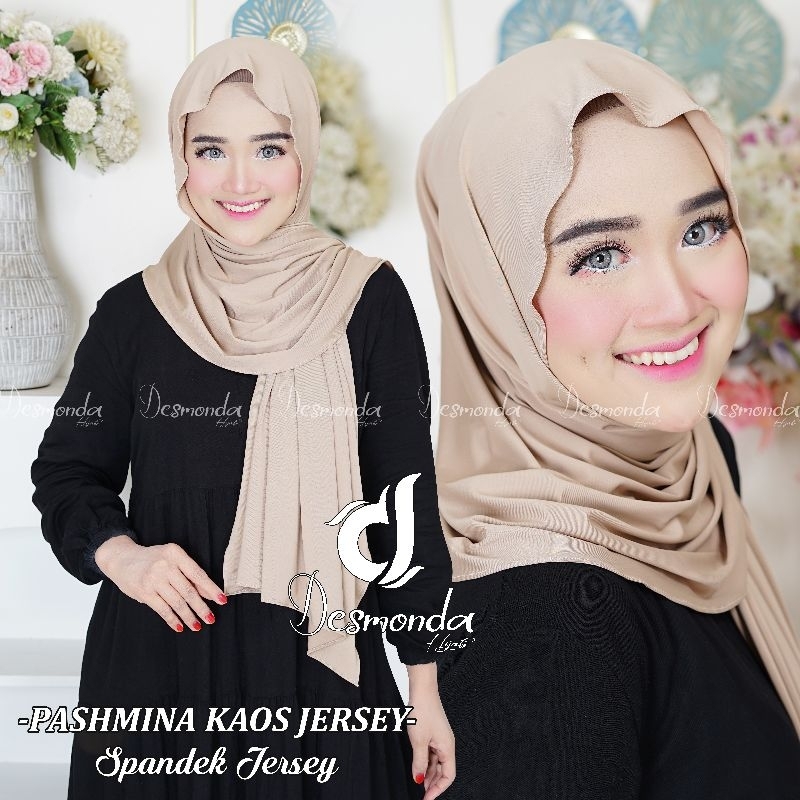 PASHMINA INSTAN KAOS JERSEY 180X 60 cm