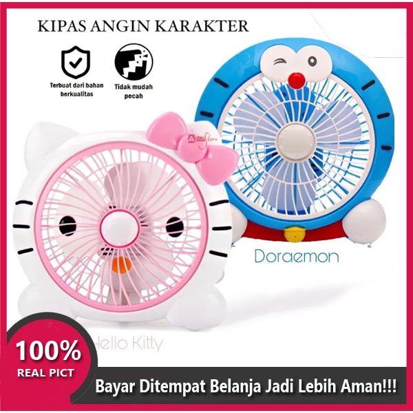 Kipas angin karakter Doraemon / hello kity / kipas angin / kipas karakter