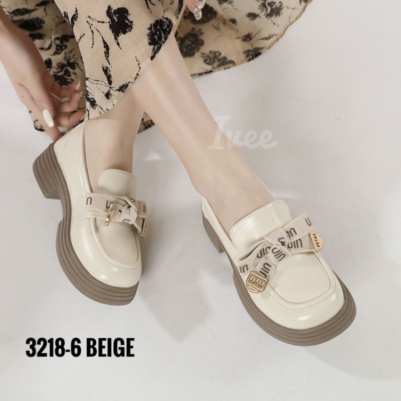 CHUNKY LOAFERS IVEE SHOES KOREA LOVER NIU #3218-6