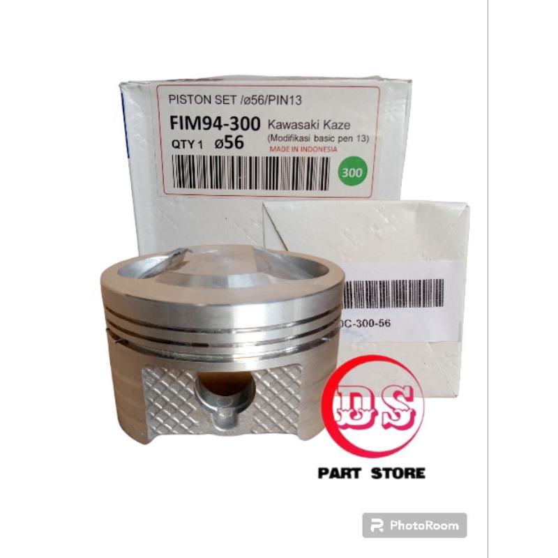 PISTON KIT FIM FIM94 KAWASAKI BLITZ JOY STD 56 mm / KAZE 300 ( PEN PIN 13 ) JUPITER Z / VEGA R