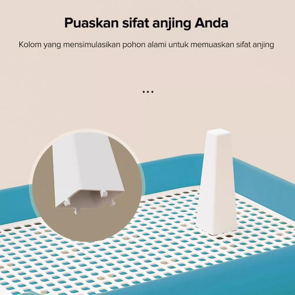 Pet Toilet Anjing / Pee Poop Training Pad Tray Toilet untuk Anjing Ukuran S/M