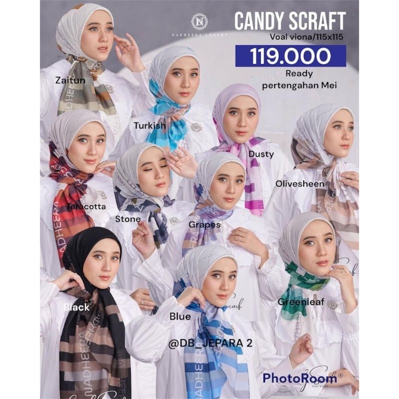 candy scarf ORI nadhera luxury
