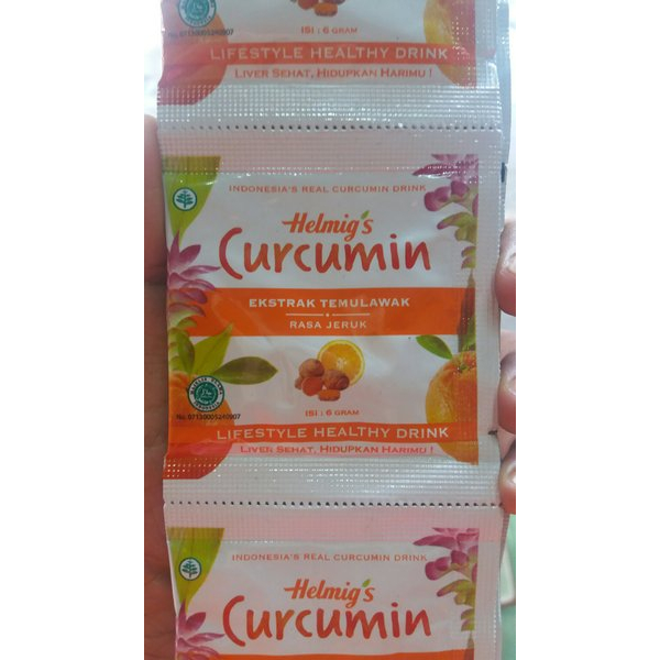 Helmig Curcumin Kemasan Renceng isi 10 Sachet