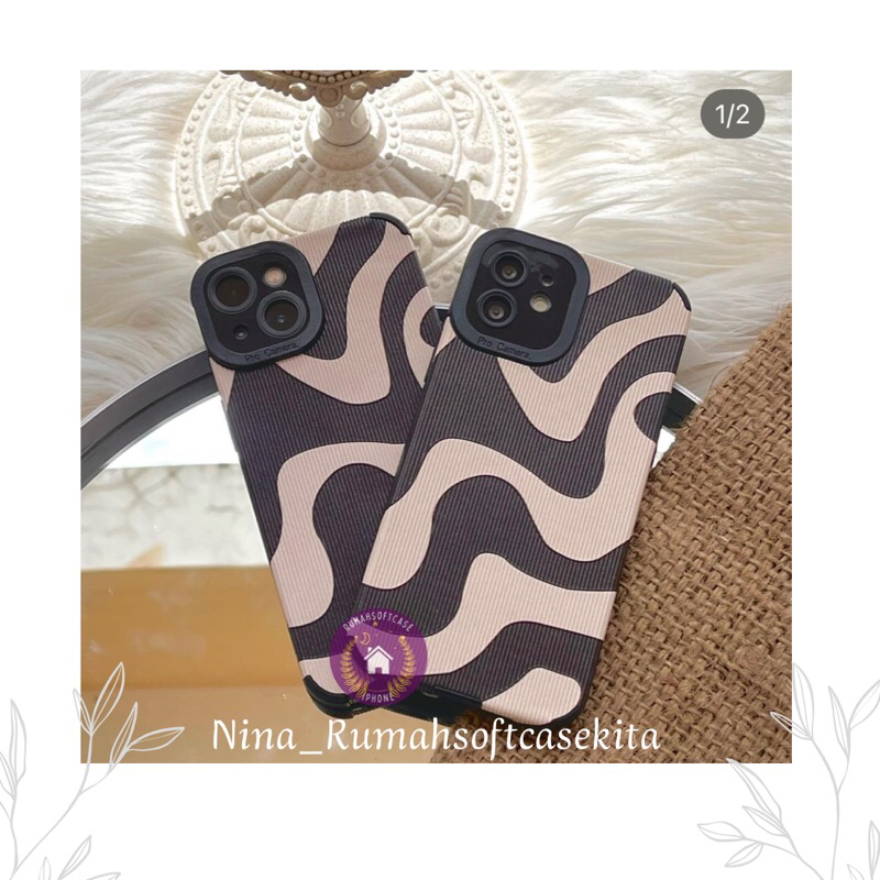 CASE ZEBRA SKIN IPONE 7 8 SE 2020 7+ 8+ X XS XR XSMAX 11 11 PRO 11 PROMAX 12 12 PRO 12 PROMAX 13 13 