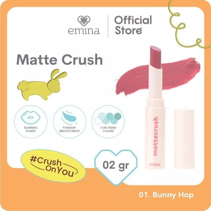 Emina Mattecrush 2gr - Lip Cream Powdery Smooth Matte Finish