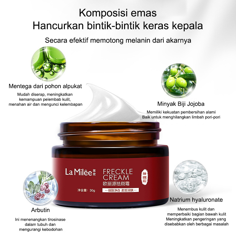 krim pemutih Bintik Cream penghilang flek hitam Krim Pemutih wajah 30g penghilang flek hitam di wajah Efektif Menghilangkan Bintik Melanin Dan Perawatan