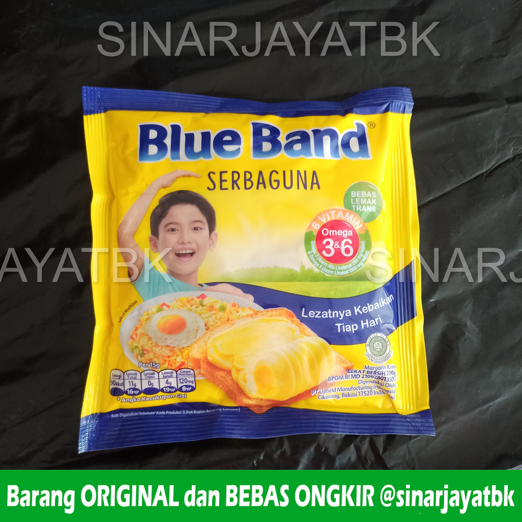 

Blue Band SERBAGUNA 200 gr Sachet Margarin Blueband