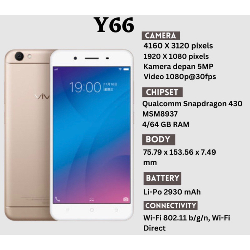 HP VIVO Y66 ANDROID