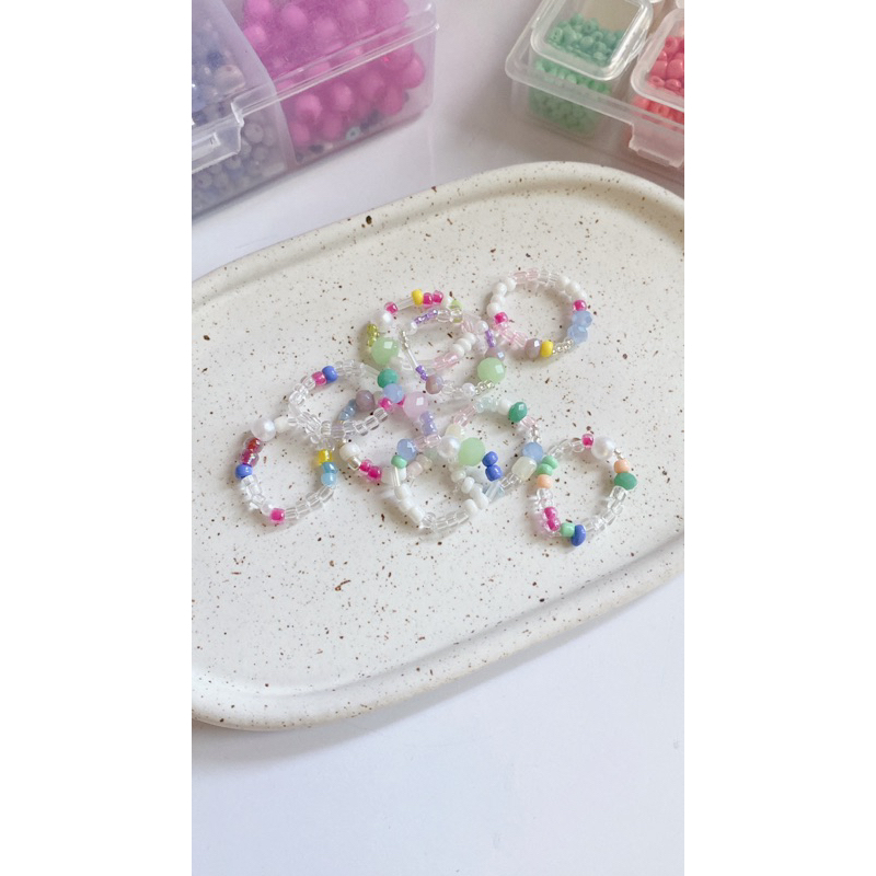 MIXED BEADS RING / Cincin Manik Mix arabelle