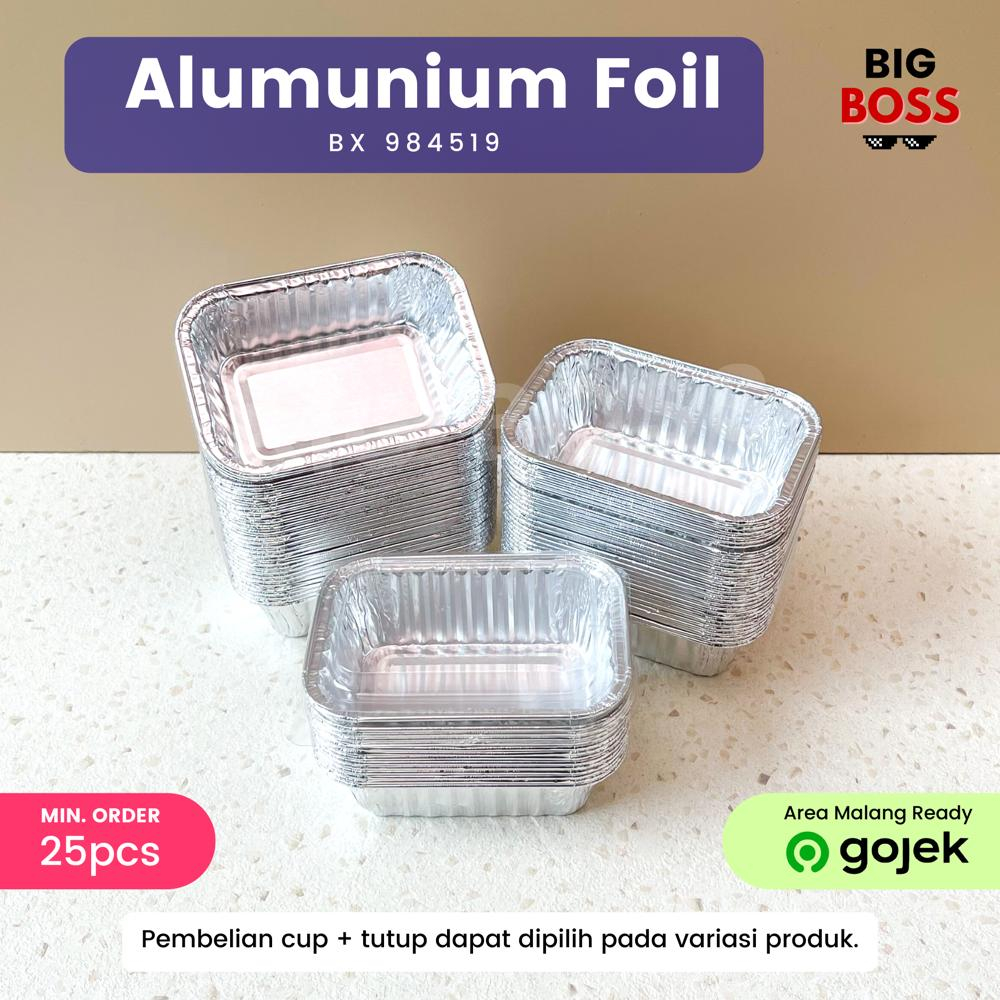 Aluminium Foil Tray BX-984519 + Tutup Cup Macaroni Schotel / Baked Pastel Tutup / Lasagna Nasi Mentai / Klapertart 140ml