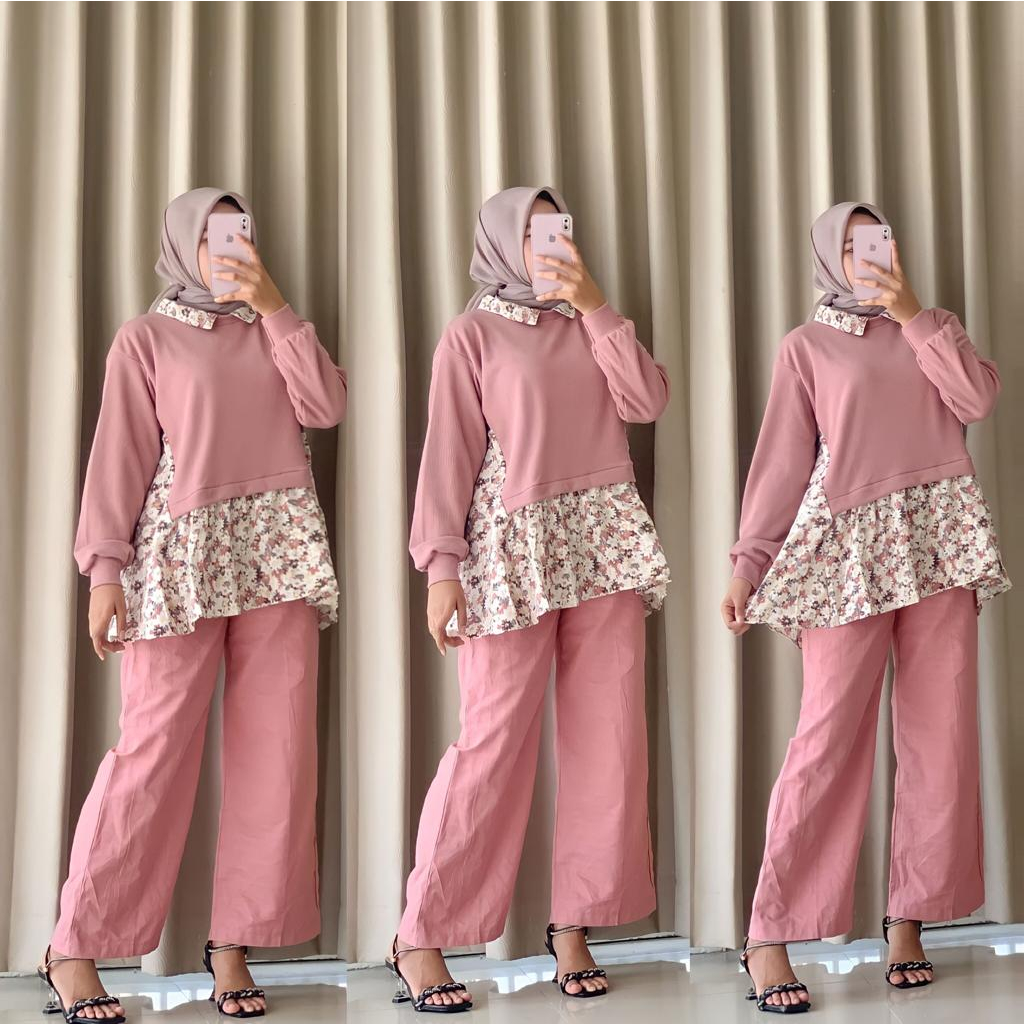 BLOUSE RIB KELANY FLOWER V2