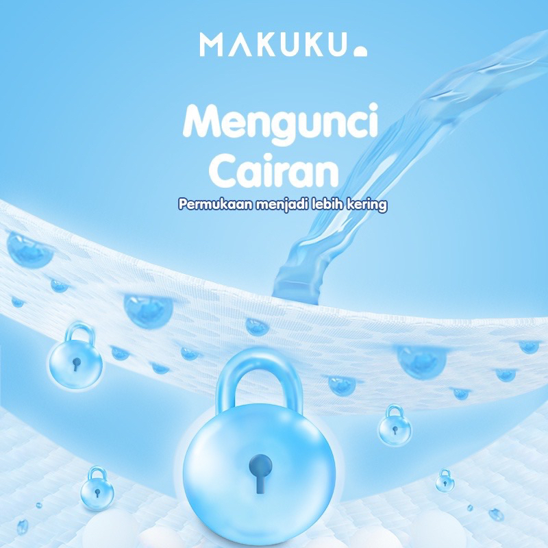 Makuku SAP Diapers Slim Tape NB28 S38 / Popok Bayi Makuku Anti Gumpal