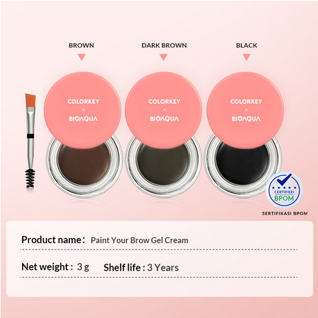 BIOAQUA x COLORKEY Eyebrow Gel Make Up / Eyebrow Pomade