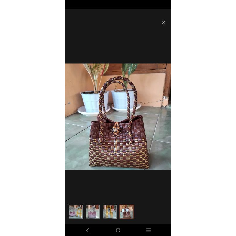 Tas anyam modern/Tas anyam wanita/tas anyam jali