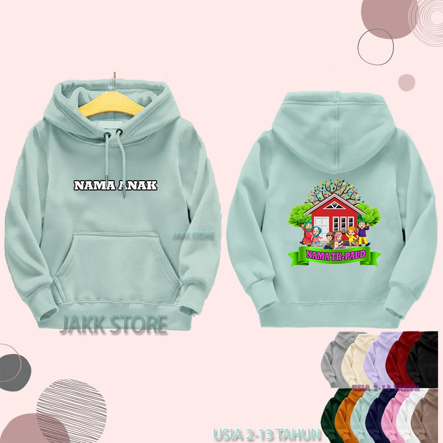 Sweater Hoodie Anak CUSTOM NAMA+GAMBAR Usia 2 3 4 5 6 7 8 9 10 11 12 13 Tahun / Hodie anak Distro Unisex Perempuan Laki Laki