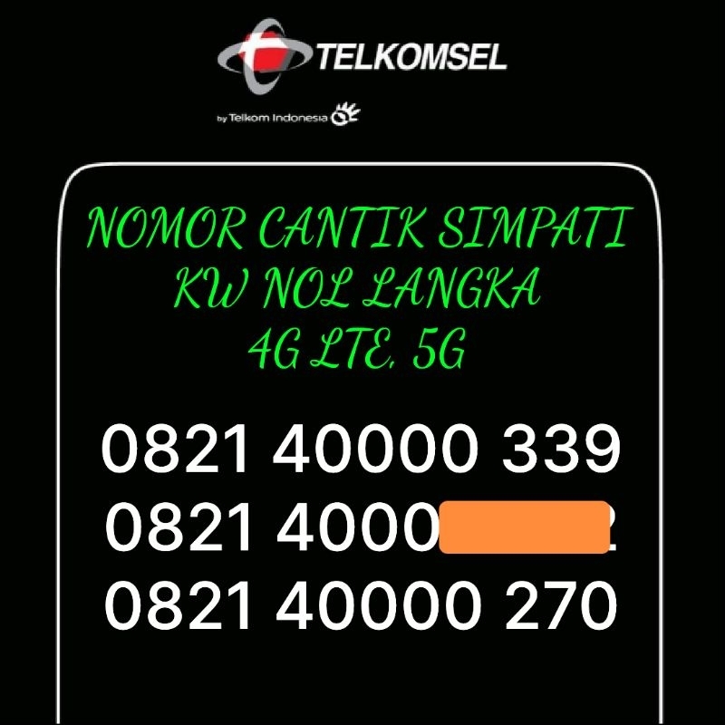 Simpati cantik seri 40.000 mantab nomor cantik simpati cantik as cantik ekor rapi