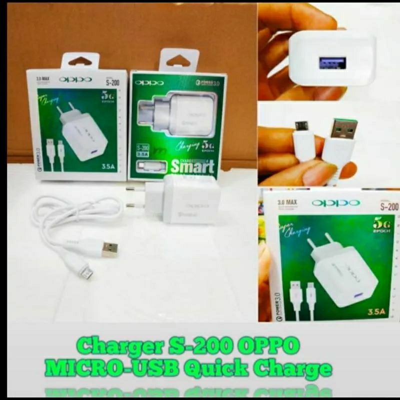 Charger Samsung S-200 3.5A 1USB Altype Samsung VIVO OPPO Xiaomi