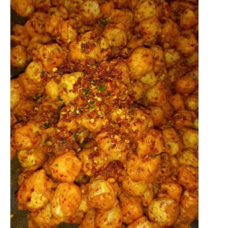 

Siomay mini kering Extra pedas Daun jeruk Netto 200 gram