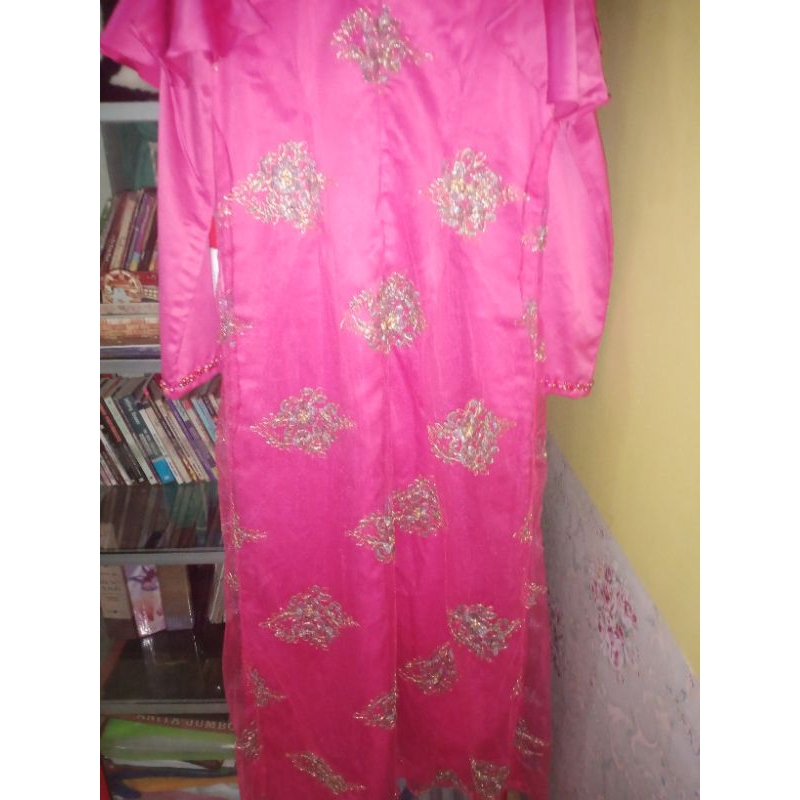 gamis kebaya pink fanta