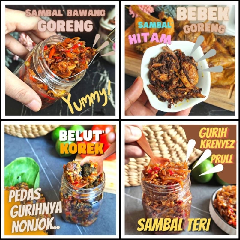 

SAMBAL BEBEK,BAWANG GORENG,BELUT,TERI MEDAN BU AIS