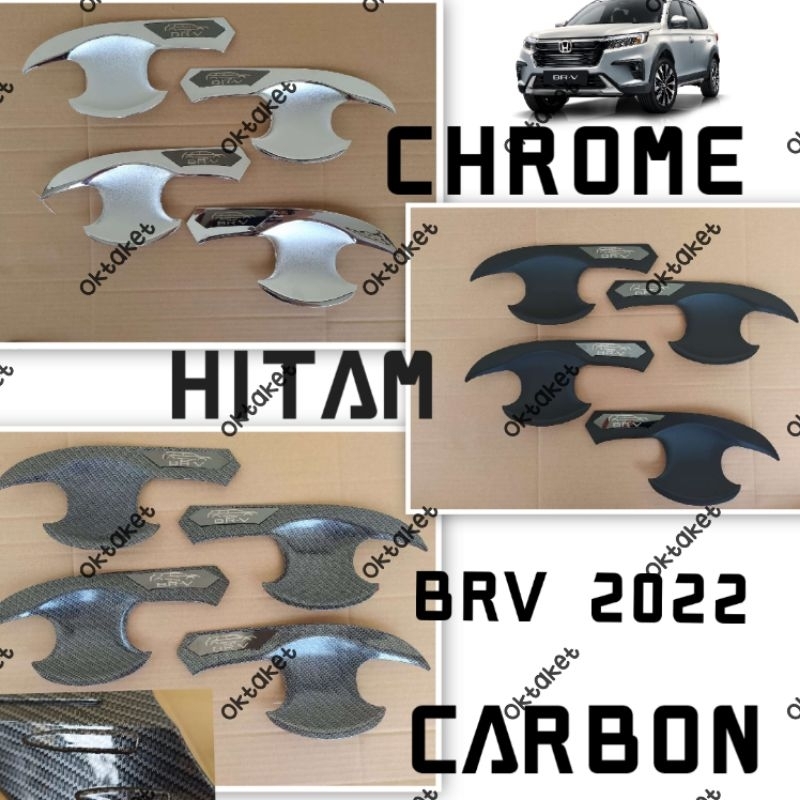 paket outer handle tank cover Brv 2022 2023 2024 hitam chrome carbon