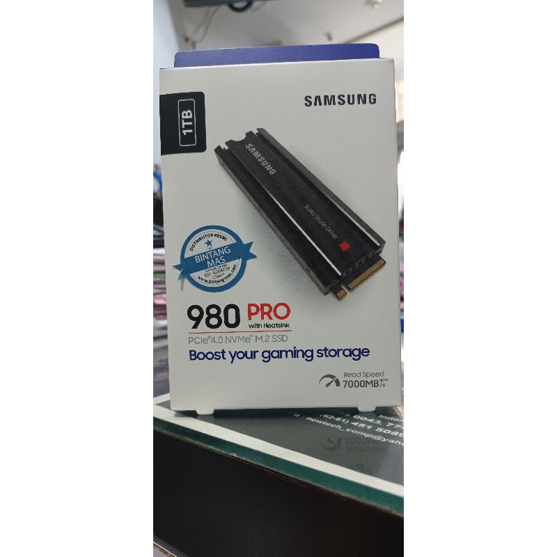SSD Samsung  NVME M.2 1tb 980 Pro With HeatsinkGaransi Resmi