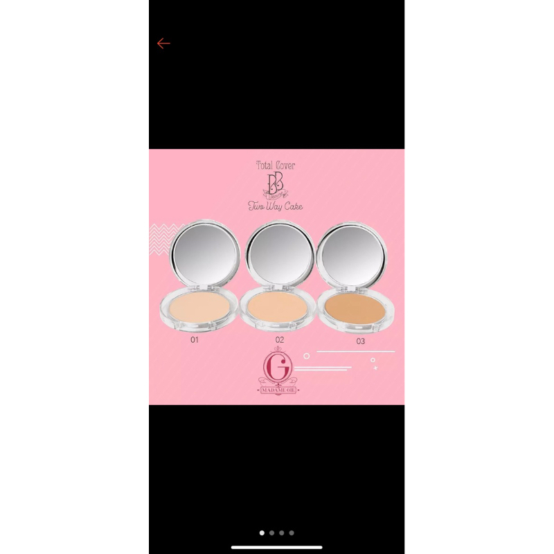 Madam Gie *Total Cover BB Femme Two Way Cake 01, 02, 03 , *bedak padat*
