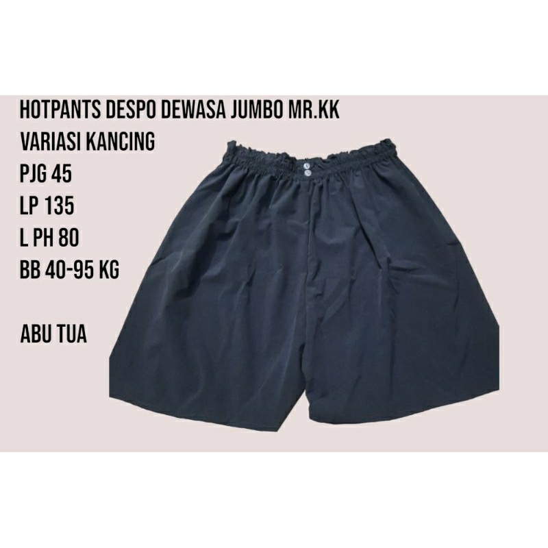 hotpants DEWASA DESPO size L-XXL(45kg-90kg) PAKET HEMAT ISI 3 PCS CUMA 40K