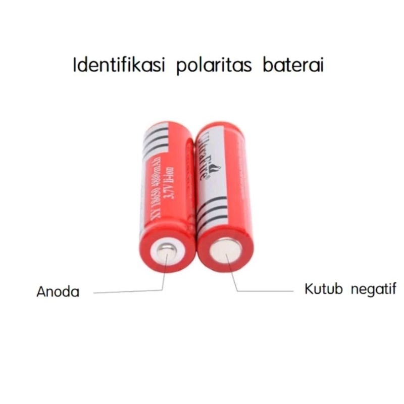 Baterai 18650 ULTRAFIRE Isi Ulang 3.7V 6800mah / Recharge Batere Batre Batrai rechargeable