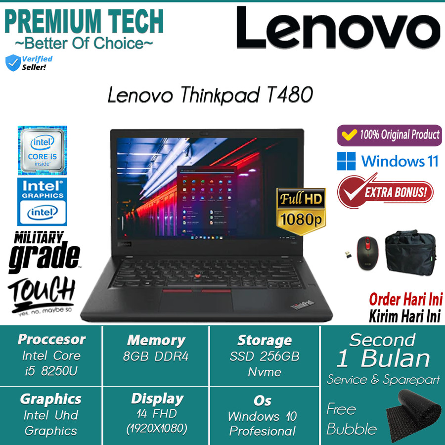 Laptop Lenovo Thinkpad Core i5 i7 Original Termurah Bergaransi Bisa Bantu Setting siap pakai