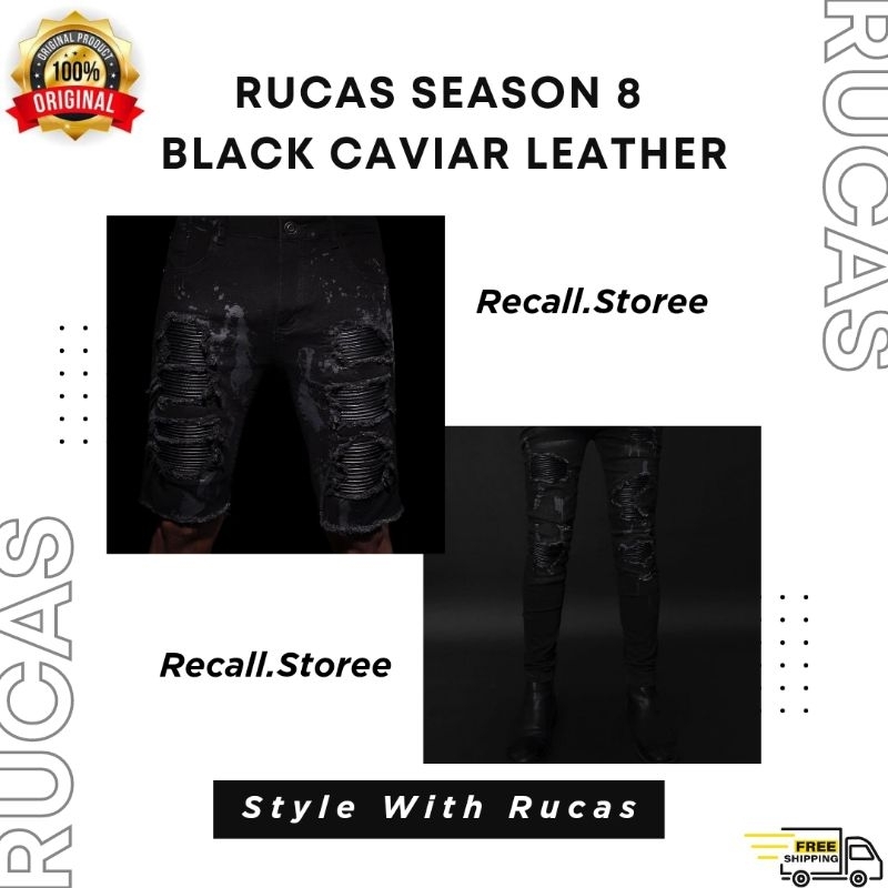 Rucas Season 8 Black Caviar Leather ( Short & Long )