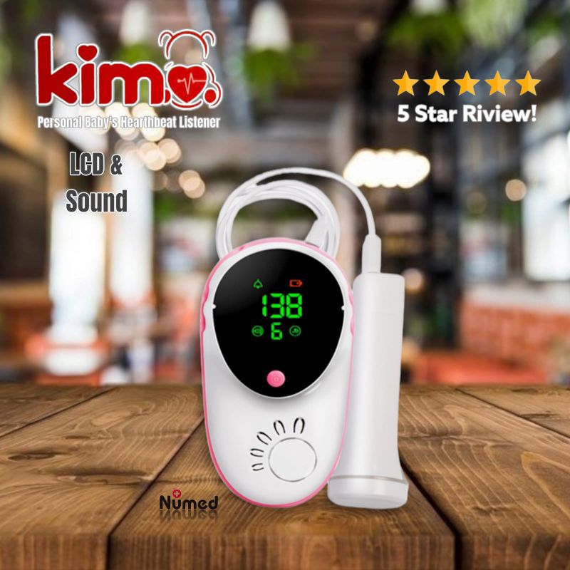 KIMO Fetal Doppler Alat Cek Detak Jantung Janin Bayi LCD &amp; Sound