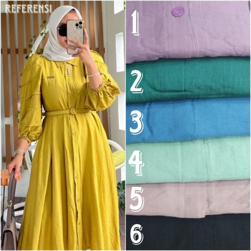 midi dress polo linen sabrina