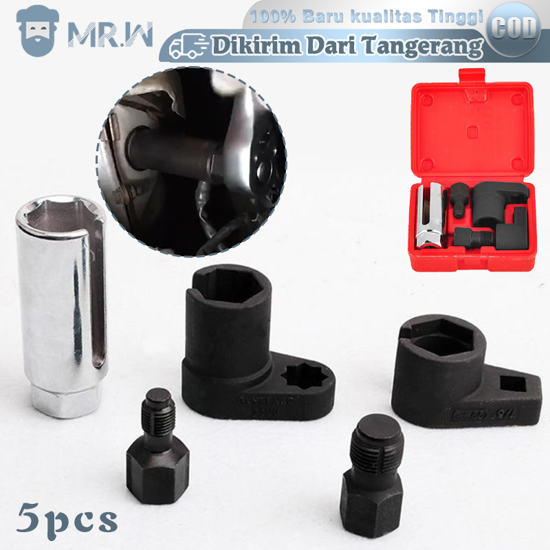 5pcs Kunci Oksigen Sensor / Kunci O2 Sensor / Kunci Sensor Oksigen / Soket Sensor Oksigen Alat Kunci