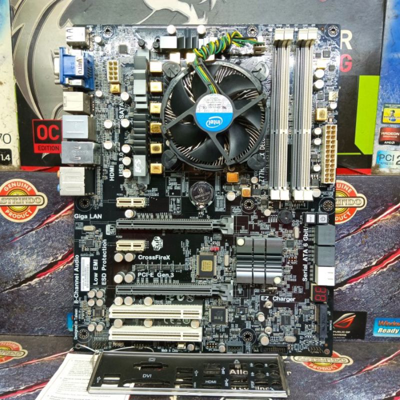 Motherboard ECS Z77H2-A2X DELUXE Processor i7-3770 Socket LGA 1155 DDr3