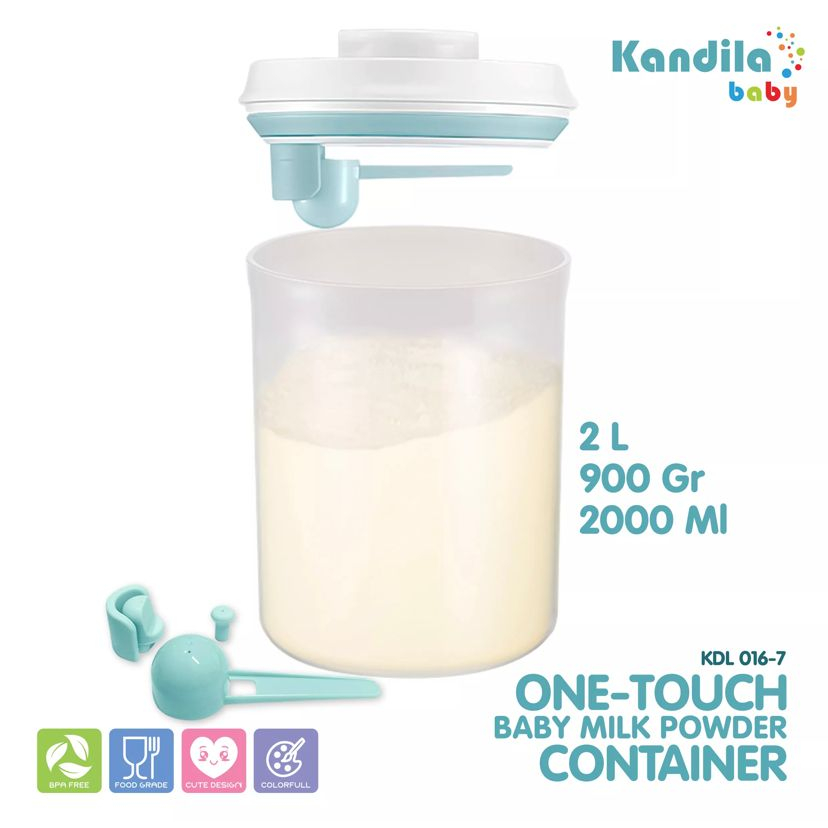 ONE-TOUCH AIR TIGHT BABY MILK POWDER CONTAINER KANDILA (1 Liter/1,5 Liter/ 2 Liter) / KDL016-5 / KDL016-6 / KDL016-7/ tempat susu bubuk / container susu