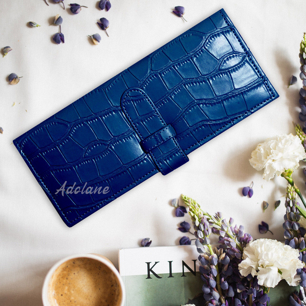 ADOLANE 03 DOMPET PANJANG GAWANG MOTIF CROCO / DOMPET KEUANGAN PANJANG / DOMPET KARTU ,UANG PANJANG