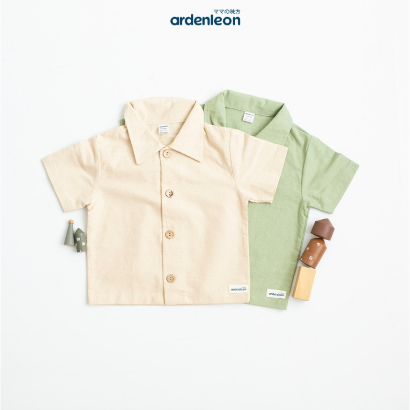 Ardenleon Kai Collar Shirt 1-7 Tahun Kemeja Fashion Anak Unisex Chic Series CBKS