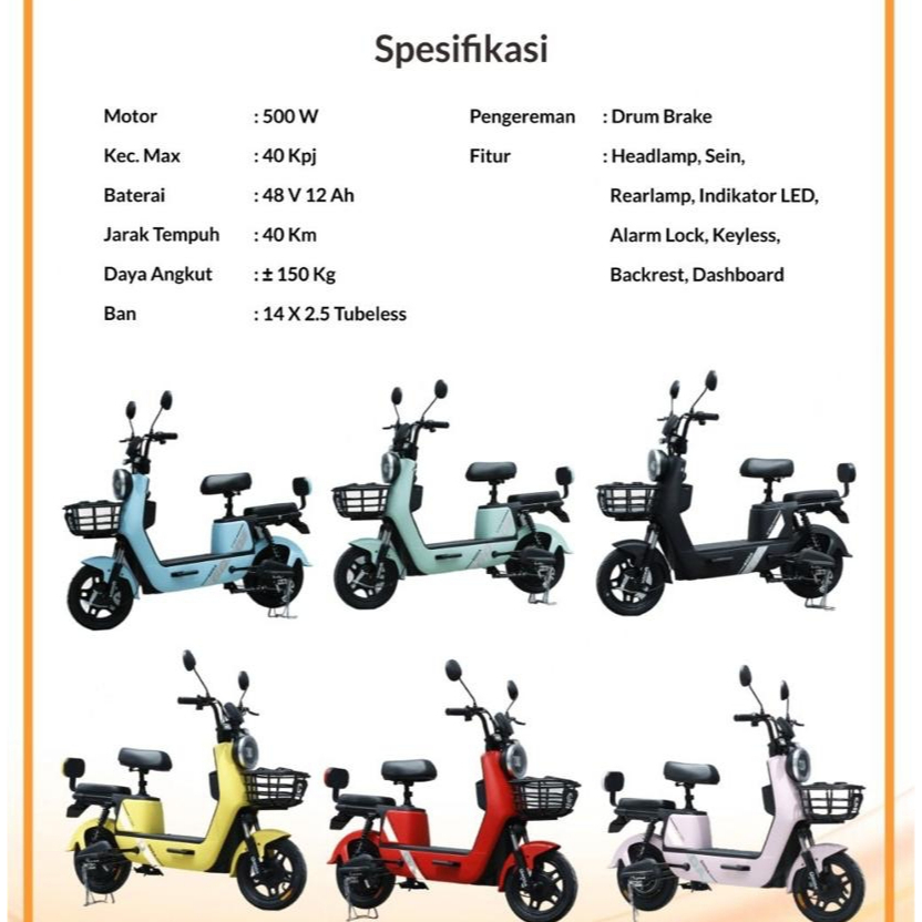 SEPEDA MOTOR LISTRIK GODA GOLDEN 147 TIGER READY MAKASSAR PROMO