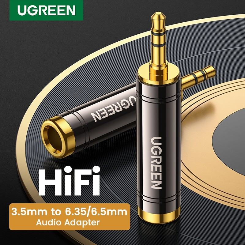 UGREEN Converter Jack Mic Audio 6.5mm Female to 3.5mm Male Audio Adapter