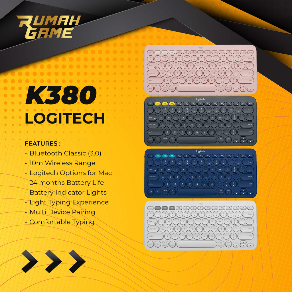 Keyboard Logitech K380 Original- Keyboard BT Bluetooth Keyboard Hp Tab